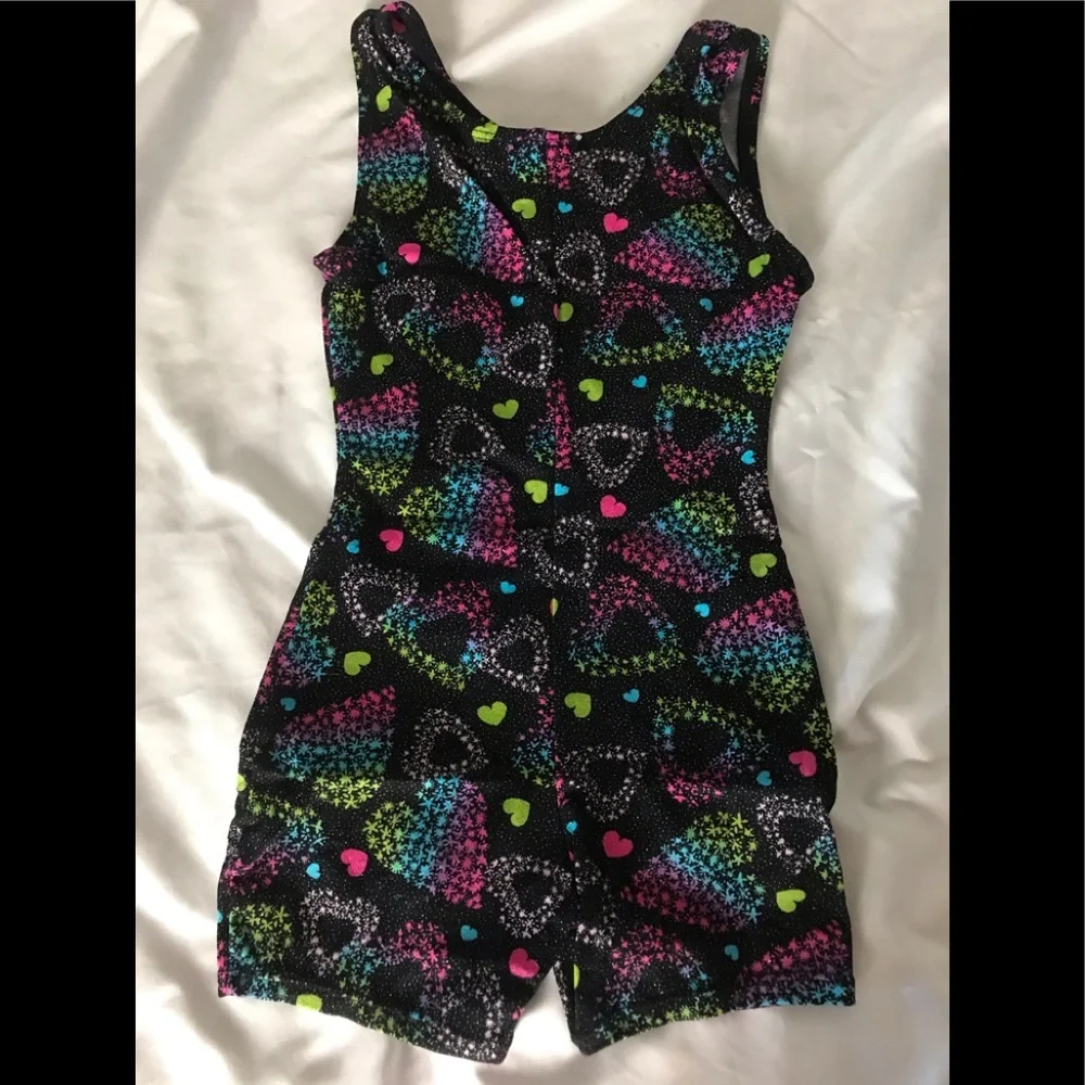 JACQUES MORET Biketard  hearts pattern xs 4/5